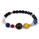 Men Bracelet for Men Women  Natural Stone Beaded  Chakra Yoga  Bracelet Universe  Solar System Planets Bracelets Charm Jewelry